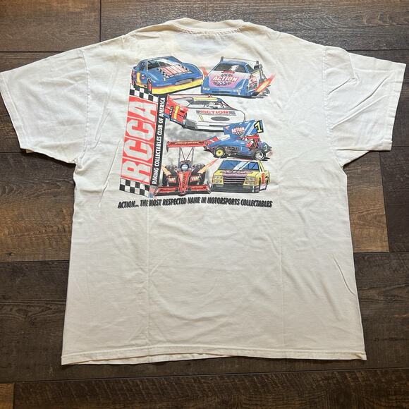 Vtg 90s RCAA XL Racing Collectables‎ Club of America Winston Cup Mens T-Shirt - Picture 5 of 6